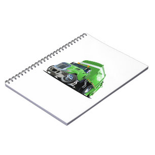 Cartoon garbage truck notebook