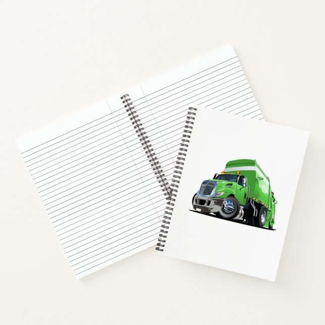 Cartoon garbage truck notebook (Inside)
