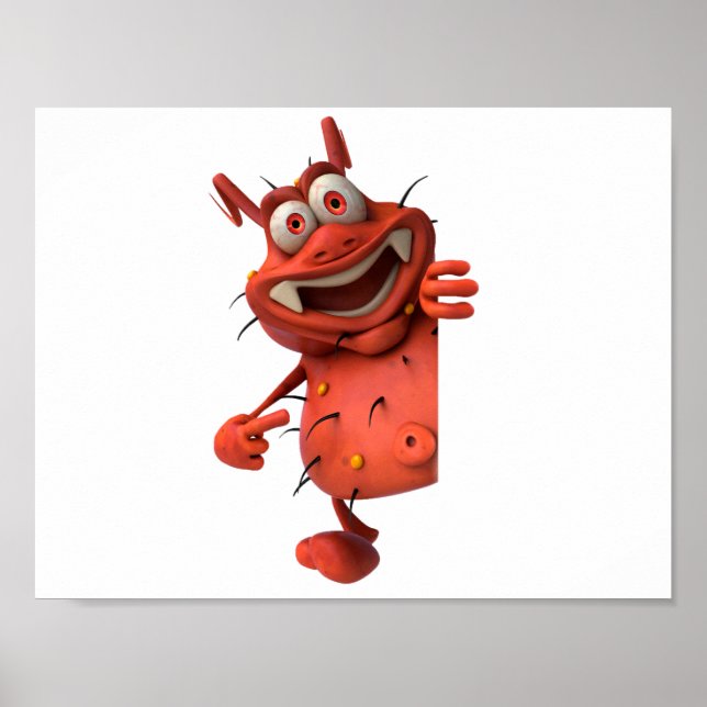 Cartoon Germ Poster (Front)