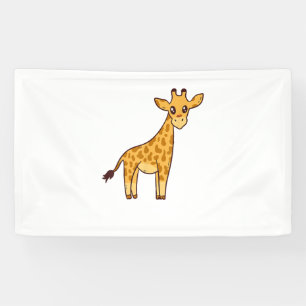 Cartoon Giraffe I Kids I Toddler Giraffe Banner