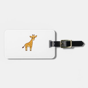 Cartoon Giraffe I Kids I Toddler Giraffe Luggage Tag