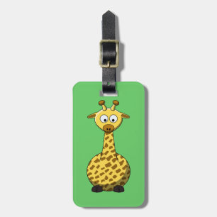 Cartoon Giraffe Luggage Tag