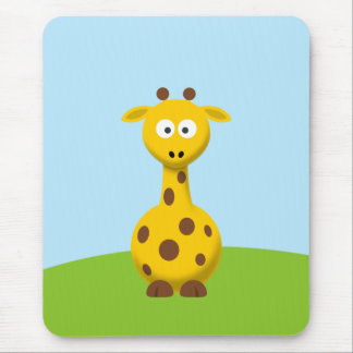 Cartoon Giraffe Mouse Pad