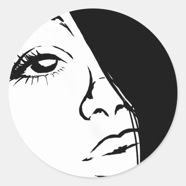 Cartoon Girl Beauty Stickers (Front)