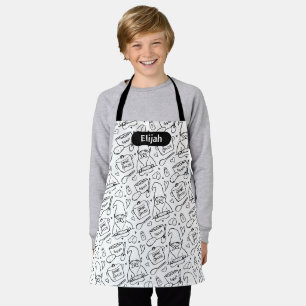 Cartoon Gnome Gnocchi Cooking Apron for Kids