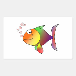 Cartoon Goldfish Sticker