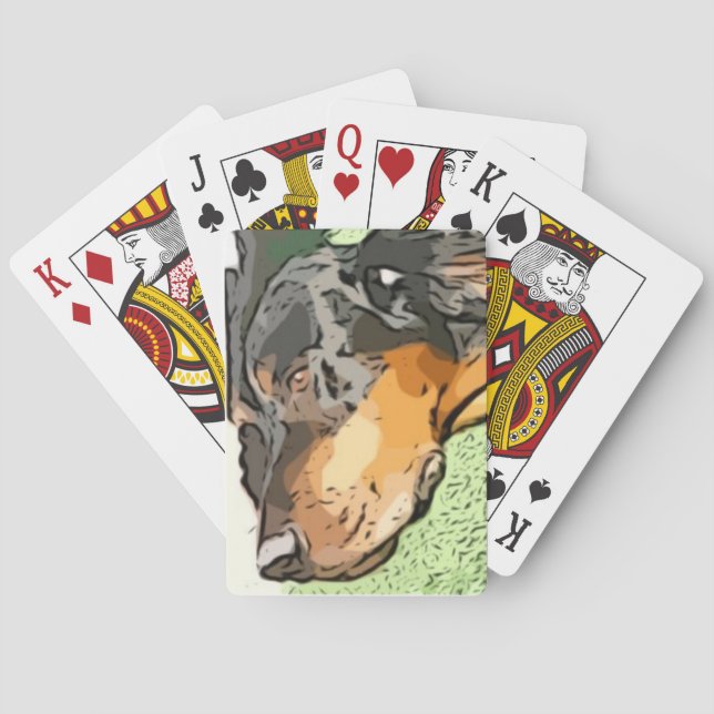 Cartoon Gordon Setter Playing Cards (Back)