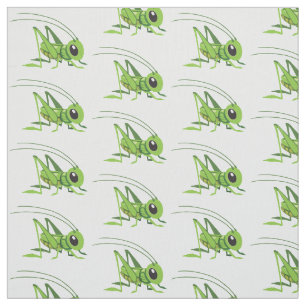 cartoon grasshopper fabric
