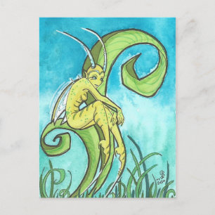 Cartoon Grasshopper Fairy Imaginaire Art Carte pos