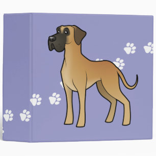 Cartoon Great Dane Binder