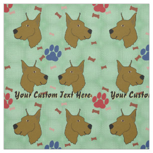 Cartoon Great Dane - Personalized Fabric