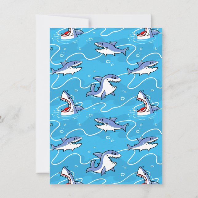 Cartoon Great White Sharks (Front)