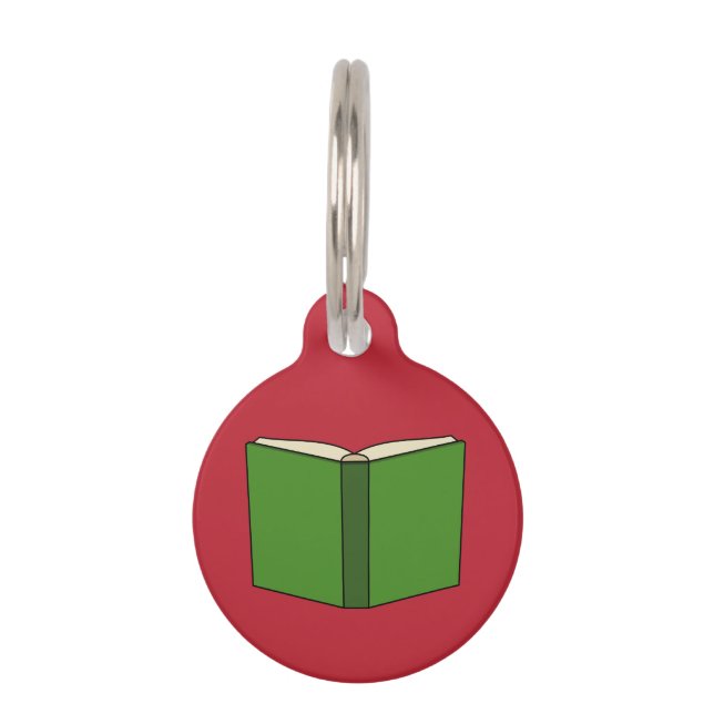 Cartoon Green Book | Add Name Pet Tag (Front)