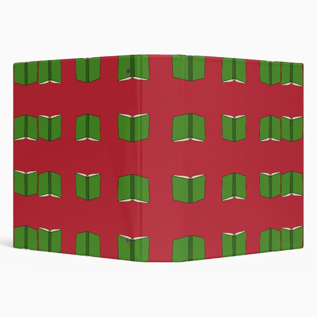 Cartoon Green Book Binder (Background)