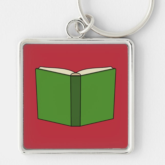 Cartoon Green Book Keychain (Front)