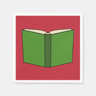 Cartoon Green Book Napkin
