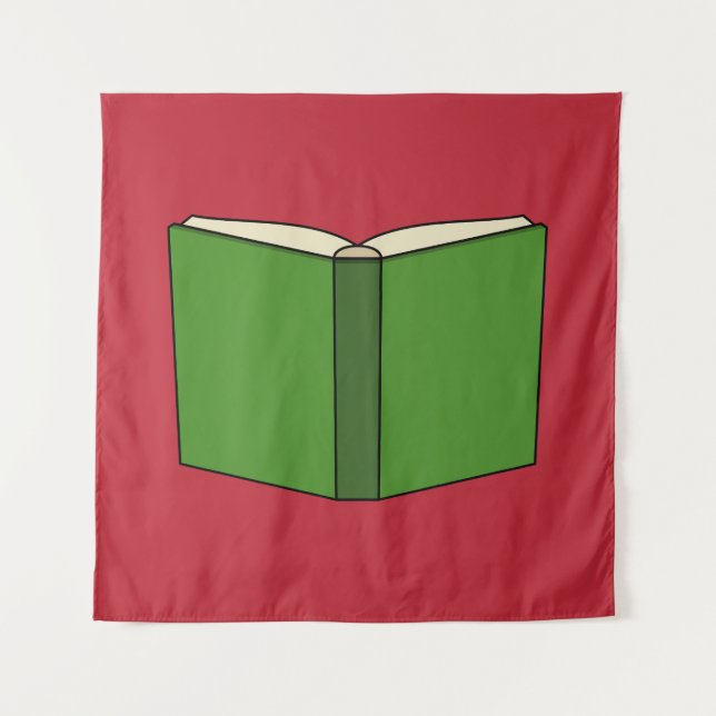 Cartoon Green Book Tapestry (Front)