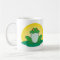Cartoon Green Frog on lily pad