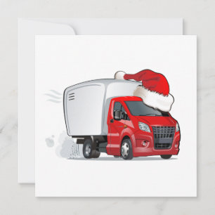 Cartoon greeting Christmas card