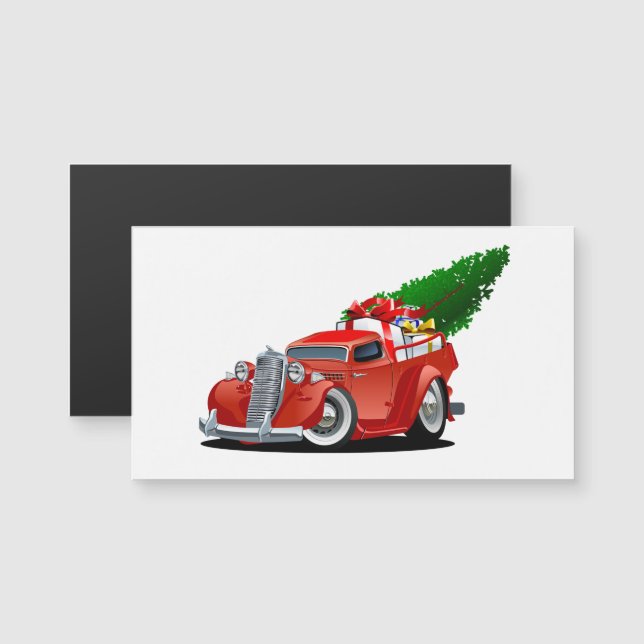 Cartoon greeting Christmas card (Front/Back)