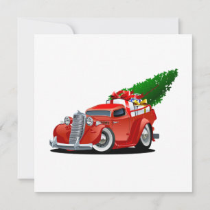 Cartoon greeting Christmas card