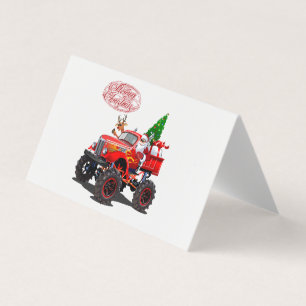 Cartoon greeting Christmas card