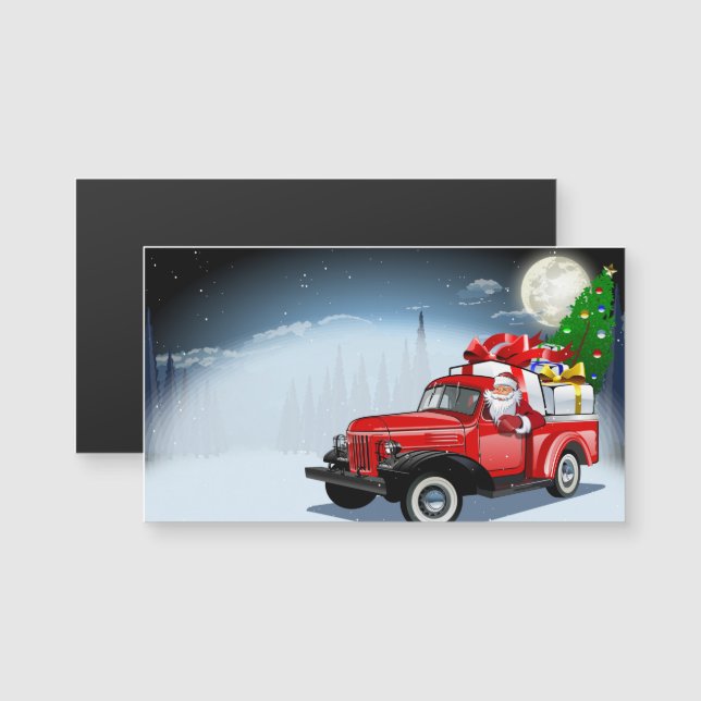 Cartoon greeting Christmas card (Front/Back)
