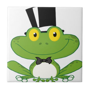 Cartoon Groom Frog Character Tile