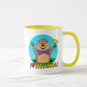 Cartoon Groundhog Mug