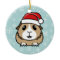 Cartoon Guinea Pig Christmas Round Ornament