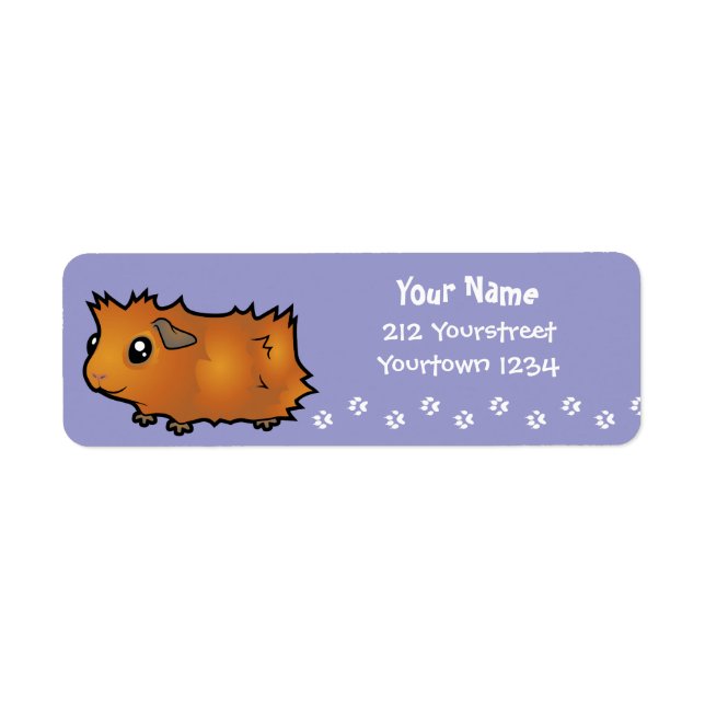 Cartoon Guinea Pig (scruffy) (Front)