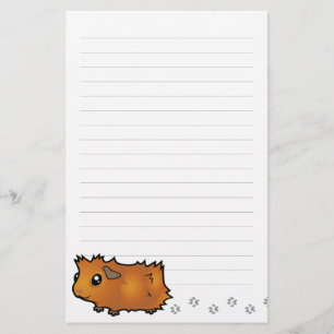 Cartoon Guinea Pig (scruffy) Stationery