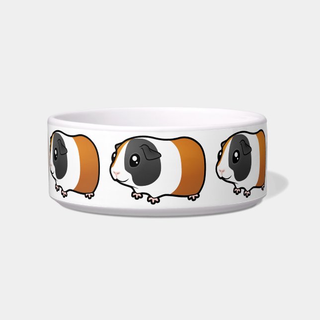 Cartoon Guinea Pig (smooth hair) Bowl (Front)