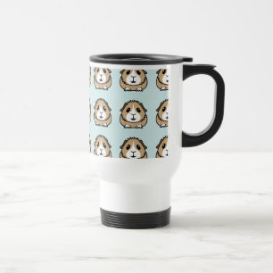Cartoon Guinea Pig Travel Mug (Tiled)