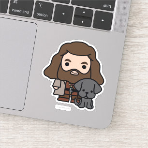 Cartoon Hagrid and Fang Character Art