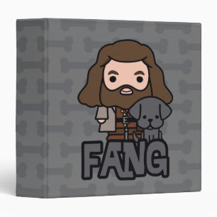 Cartoon Hagrid and Fang Character Art Binder