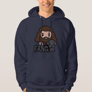 Cartoon Hagrid and Fang Character Art Hoodie