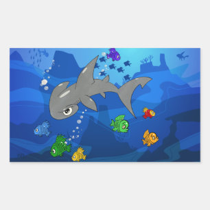Cartoon Hammerhead Shark Sticker