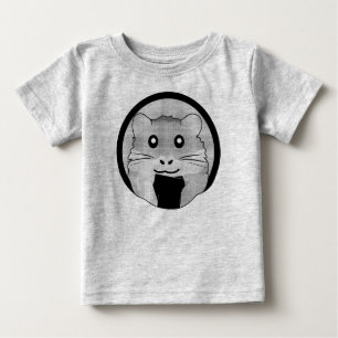 Cartoon Hamster Scarfed Joy Baby T-Shirt