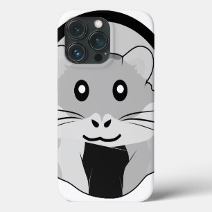 Cartoon Hamster Scarfed Joy iPhone 13 Pro Case