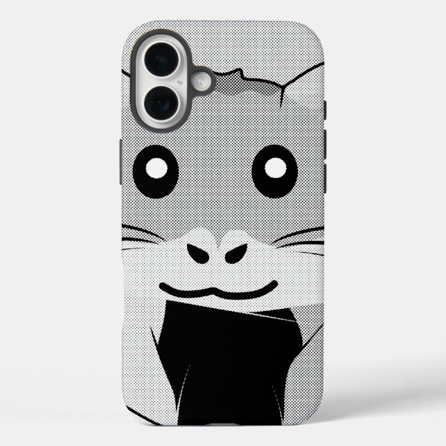 Cartoon Hamster Scarfed Joy Case-Mate iPhone Case (Back)