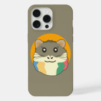 Cartoon Hamster with a Multicolored Scarf
