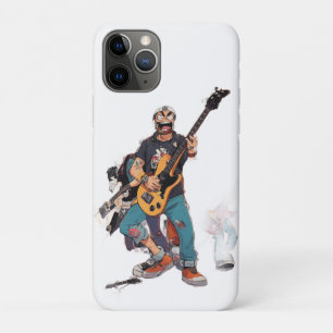 Cartoon Hardcore Punk Band – High-Energy Animated iPhone 11 Pro Case
