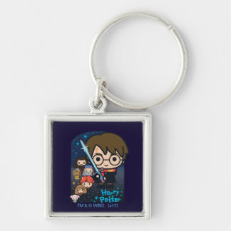 Cartoon Harry Potter Chamber of Secrets Graphic Keychain
