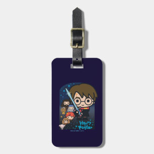 Cartoon Harry Potter Chamber of Secrets Graphic Luggage Tag
