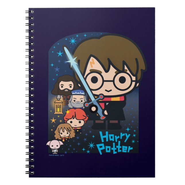 Cartoon Harry Potter Chamber of Secrets Graphic Notebook (Front)