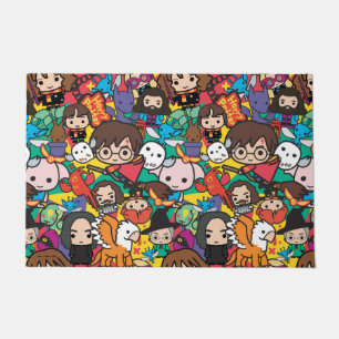 Cartoon Harry Potter Character Toss Pattern Doormat