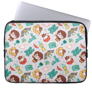 Cartoon HARRY POTTER™ Creatures & Spells Pattern Laptop Sleeve