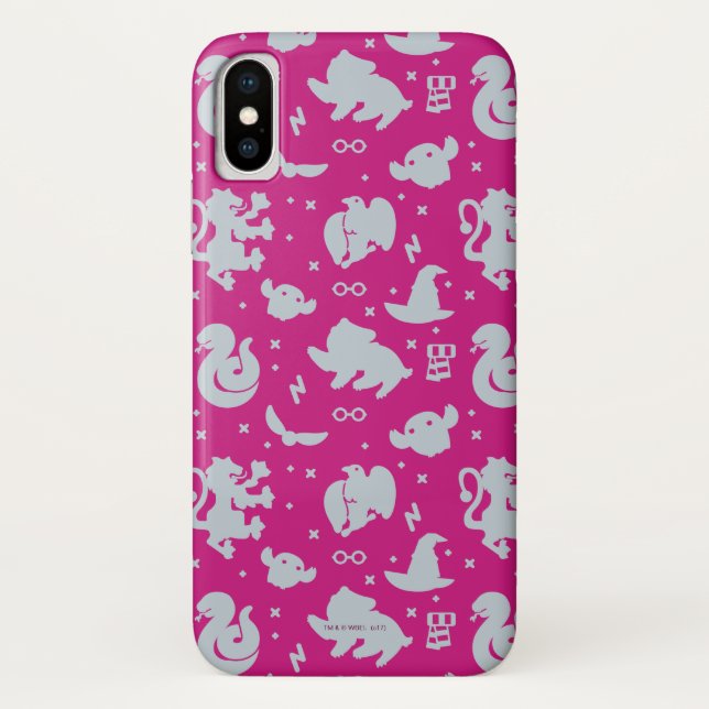 Cartoon Harry Potter Magic Icons Toss Pattern Case-Mate iPhone Case (Back)