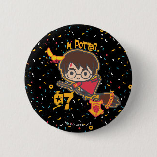 Cartoon Harry Potter Quidditch Seeker 2 Inch Round Button